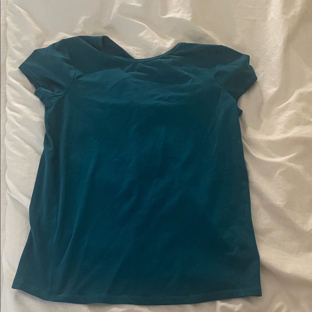 All in Motion Teal Short Sleeve Women's Top